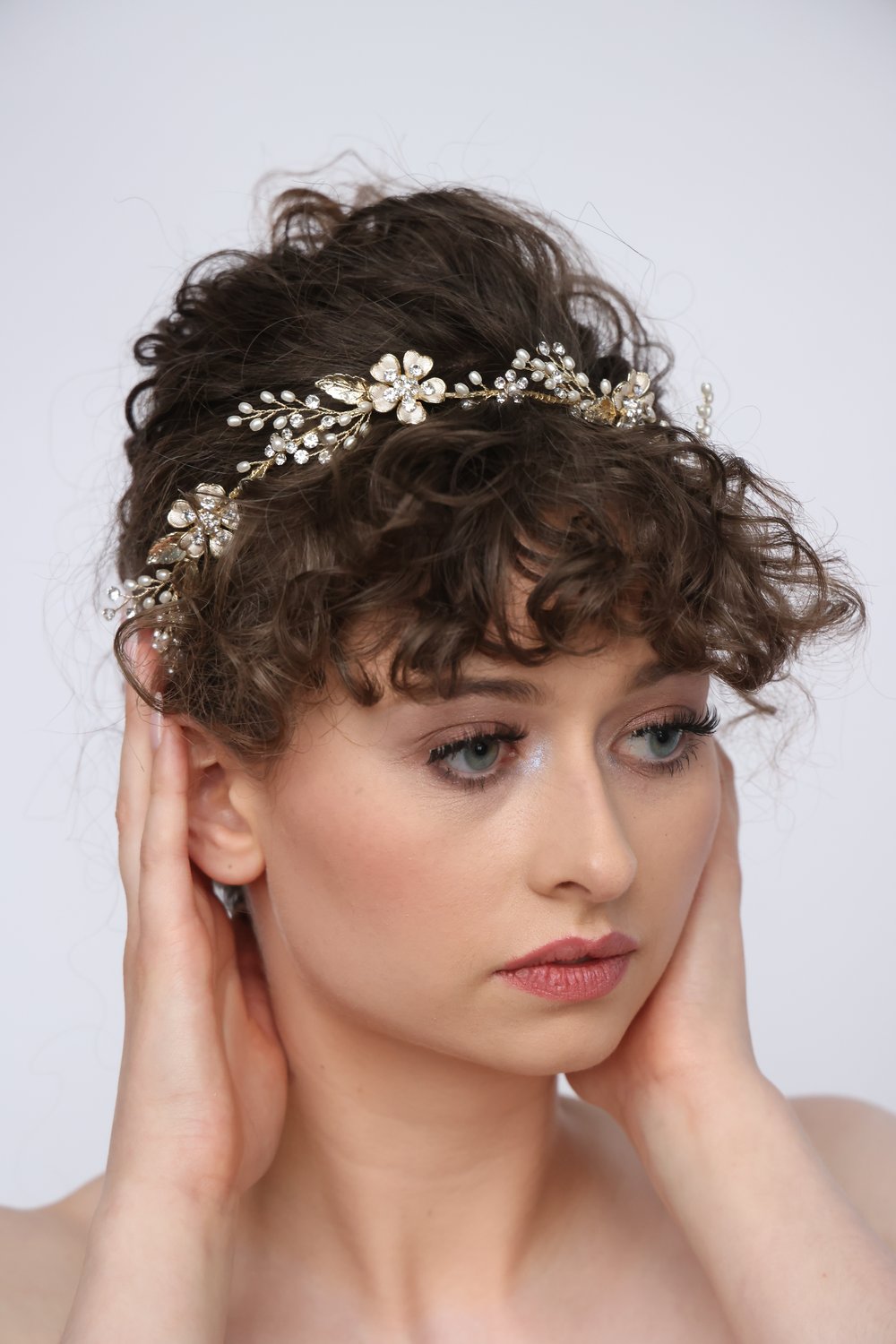 Hair Vines & Hair Pins — Justine M Couture Bridal Veils Hair Vines & Hair Pins — Justine M Couture Bridal Veils